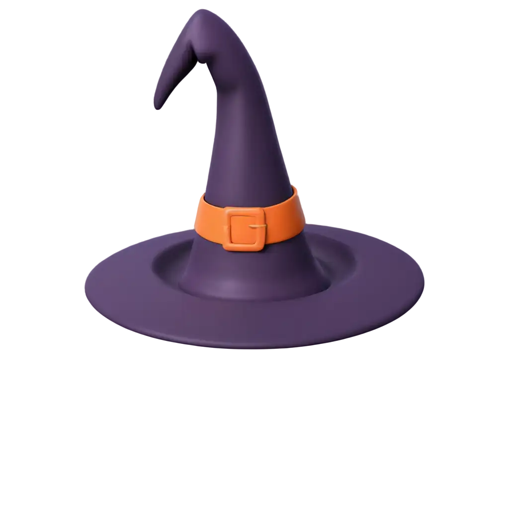 3D-Witch-Hat-PNG-Enhance-Your-Projects-with-HighQuality-Graphics