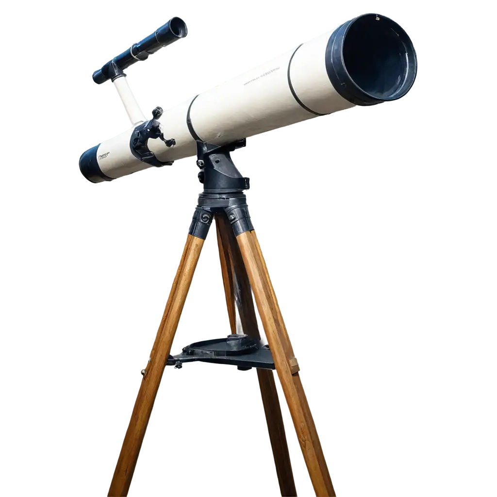 Old-Telescope-PNG-Image-without-Tripod-Ideal-for-Vintage-and-Astronomical-Themes