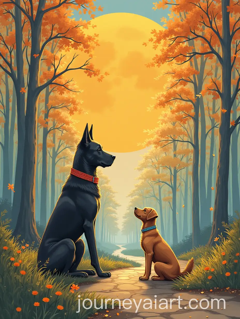 Illustration-of-the-Soul-of-Dogs-in-a-Surreal-Artistic-Style