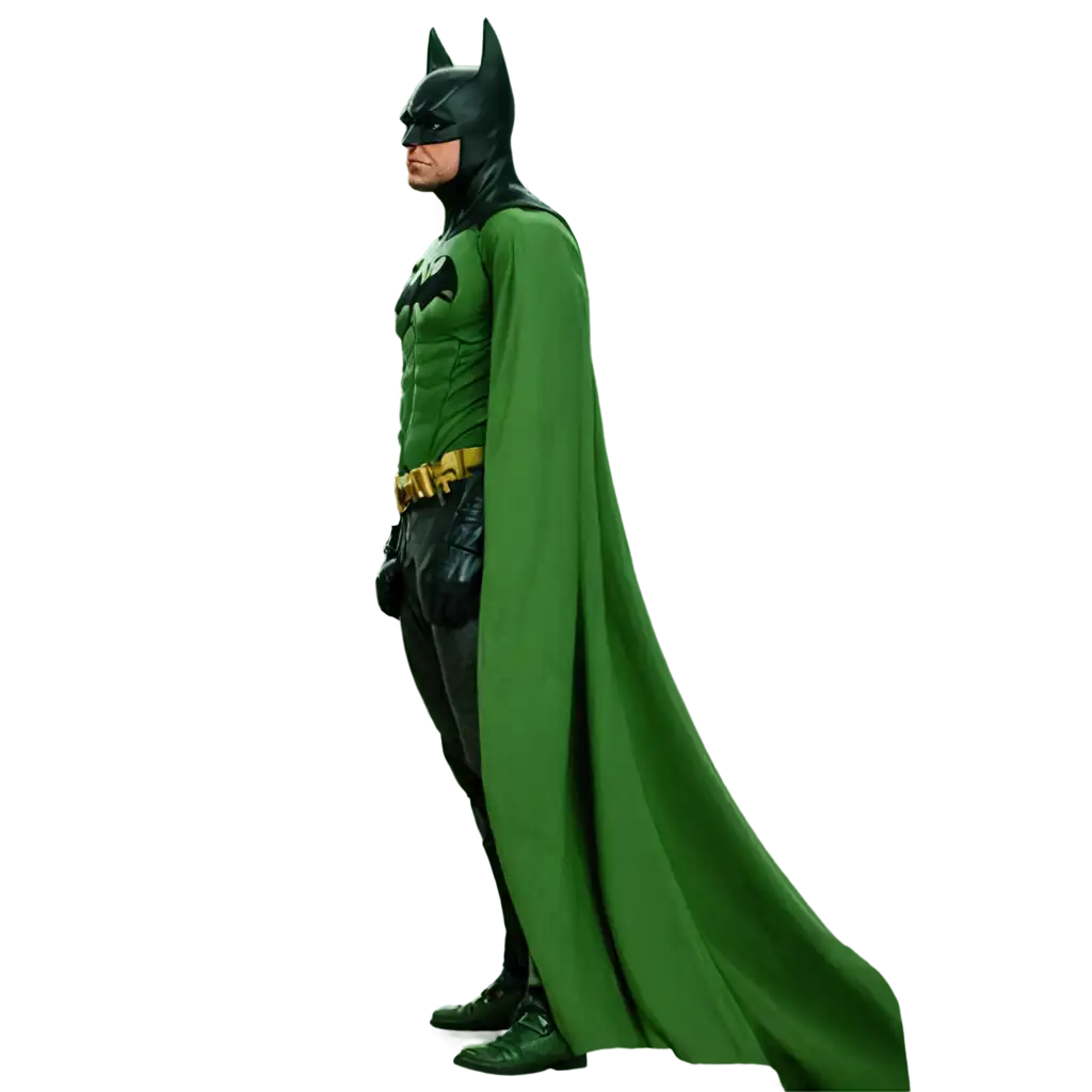 Batman-in-Green-PNG-Image-Captivating-Superhero-Artwork-with-Vibrant-Colors