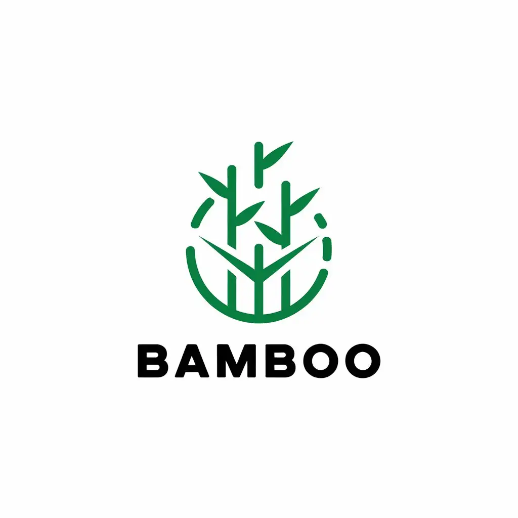 LOGO Design for Bamboo Vector Style with Bamboo Symbol for Finance Industry