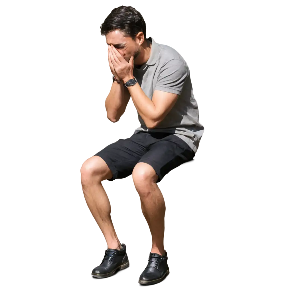 Crying-Man-Sitting-PNG-Image-HighQuality-and-Emotionally-Powerful-Artwork