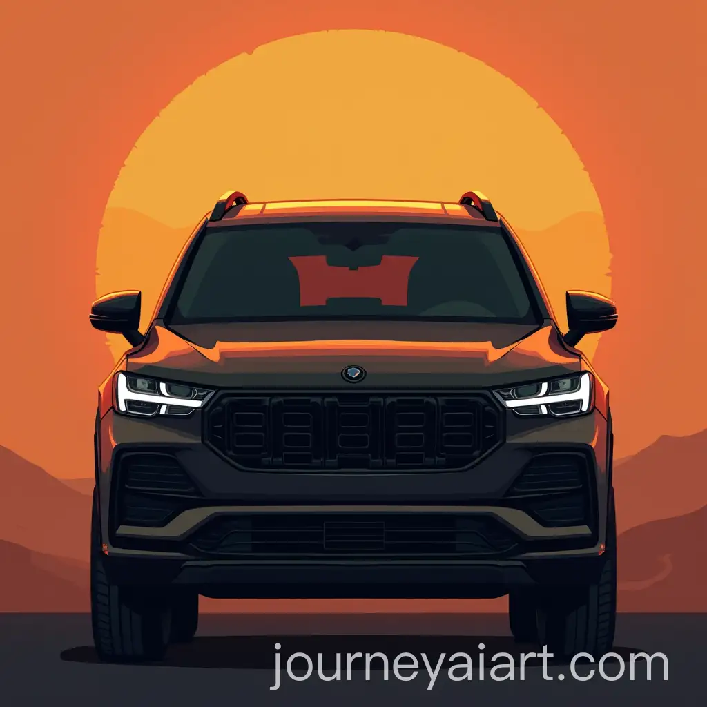 Black-and-Ginger-Gradient-SUV-with-Pixel-Effect