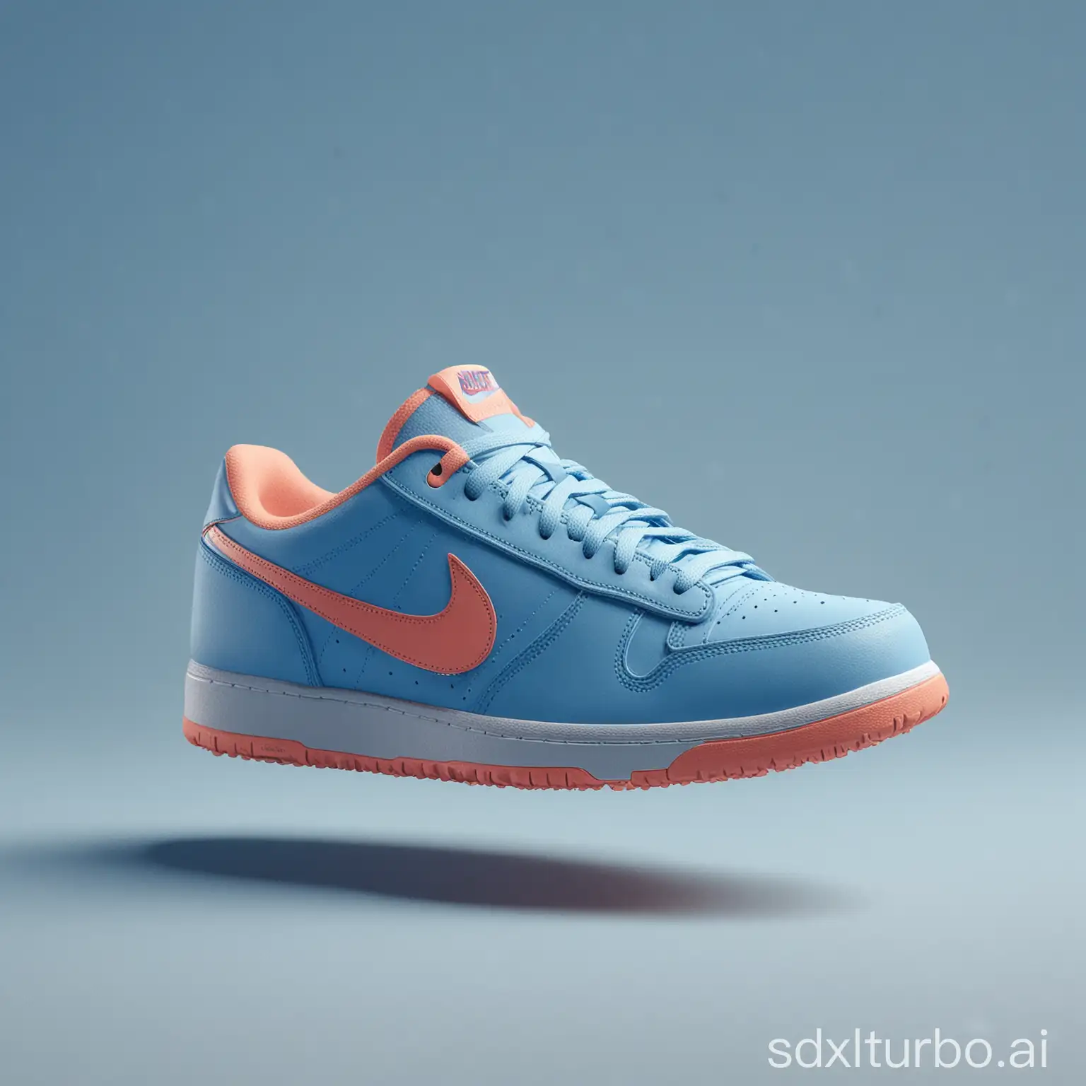 Vibrant-Nike-Shoes-on-Modular-Constructivist-Blue-Background