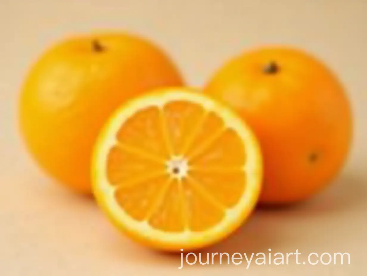 Fresh-Orange-Slices-with-Whole-Oranges-in-Background