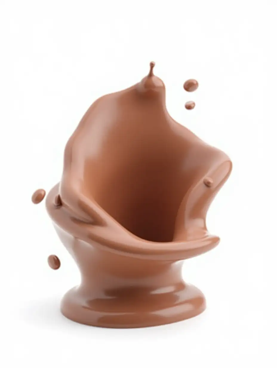 HyperRealistic-3D-Chocolate-Splash-on-White-Background