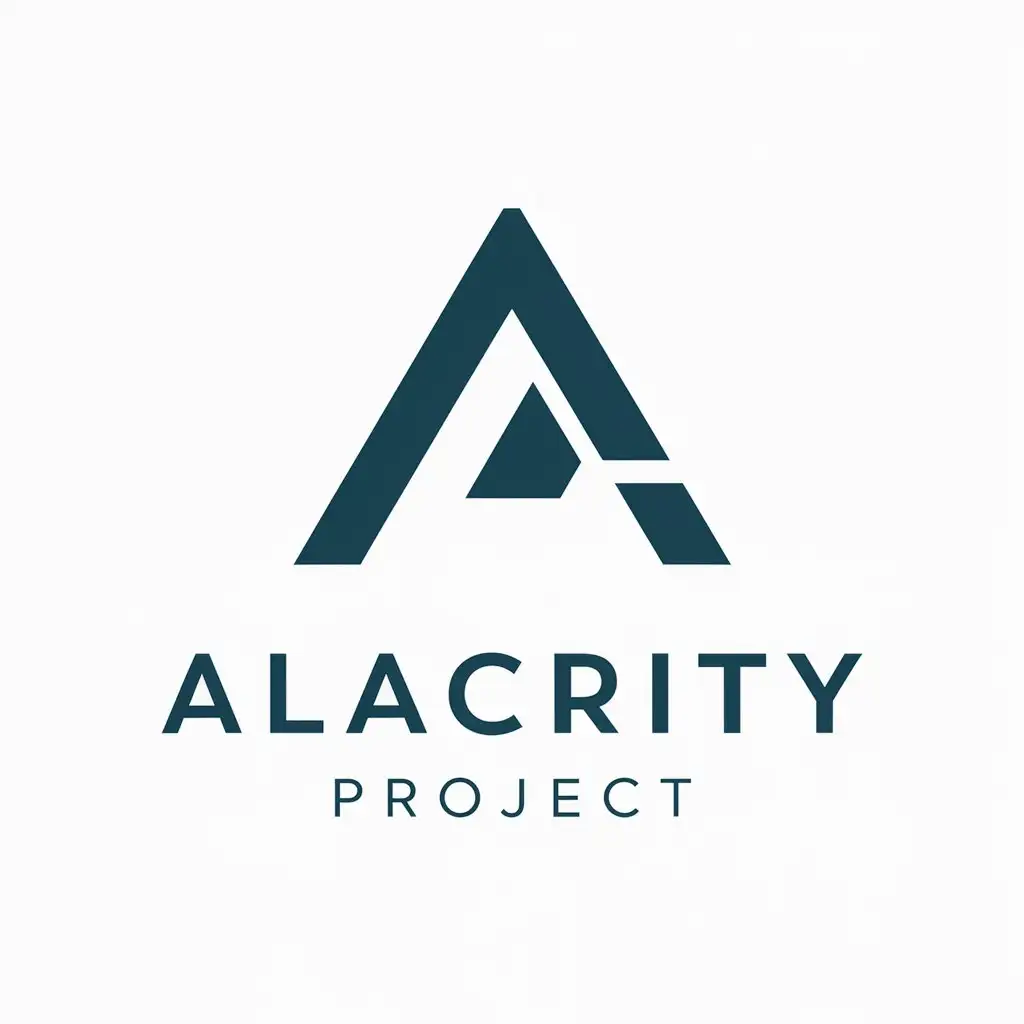 LOGO Design for Alacrity Project Minimalistic Vector Design for Technology Industry