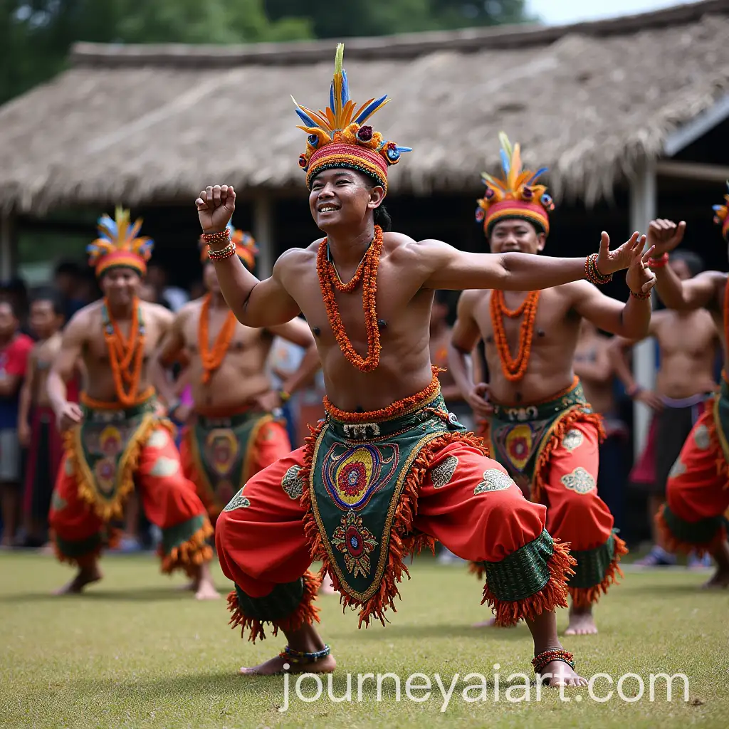 Batak-People-of-North-Sumatera-Performing-Traditional-Tortor-Dance