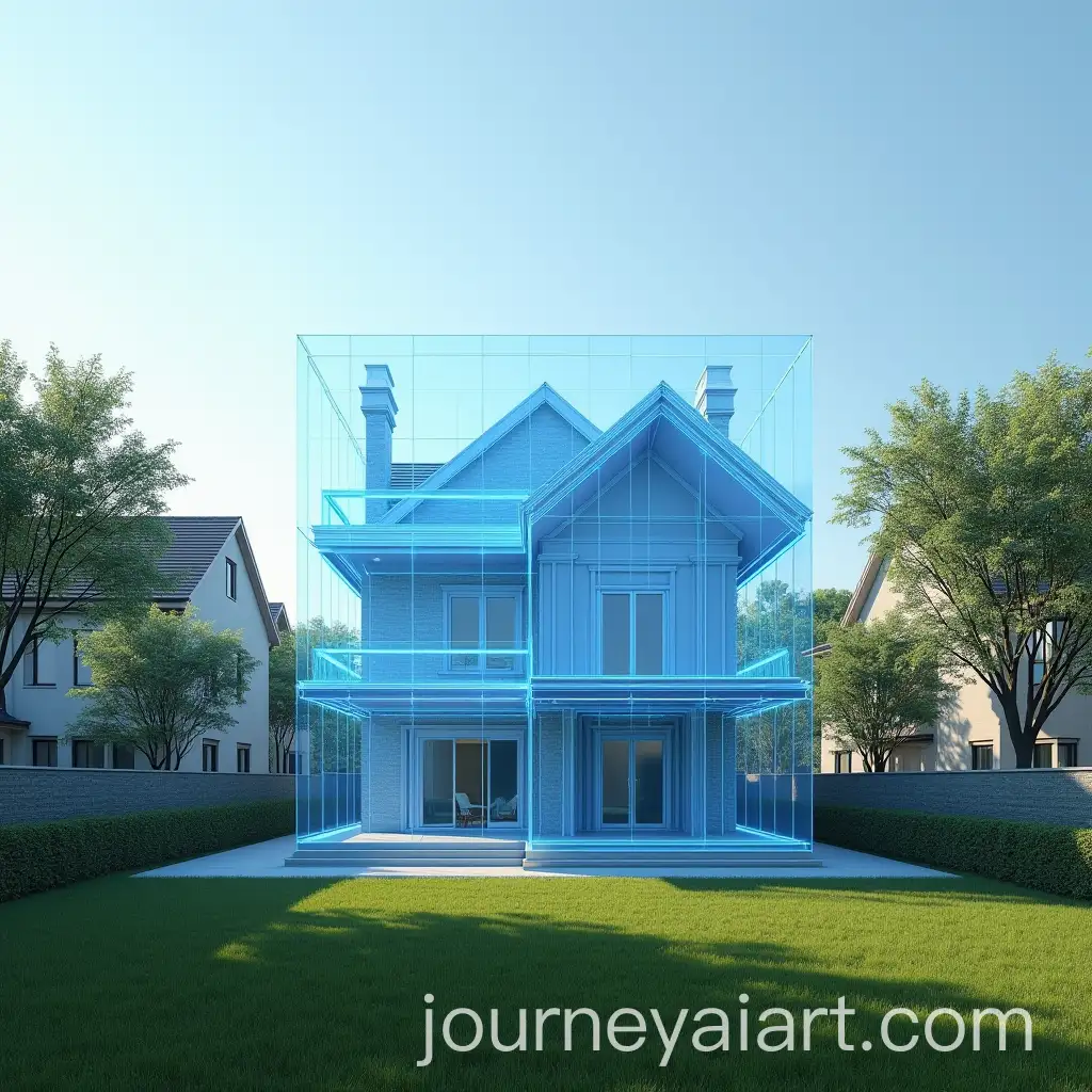 Futuristic-AR-House-on-Empty-PlotAI-Image-Prompt-Expansion-Between-Residential-Homes