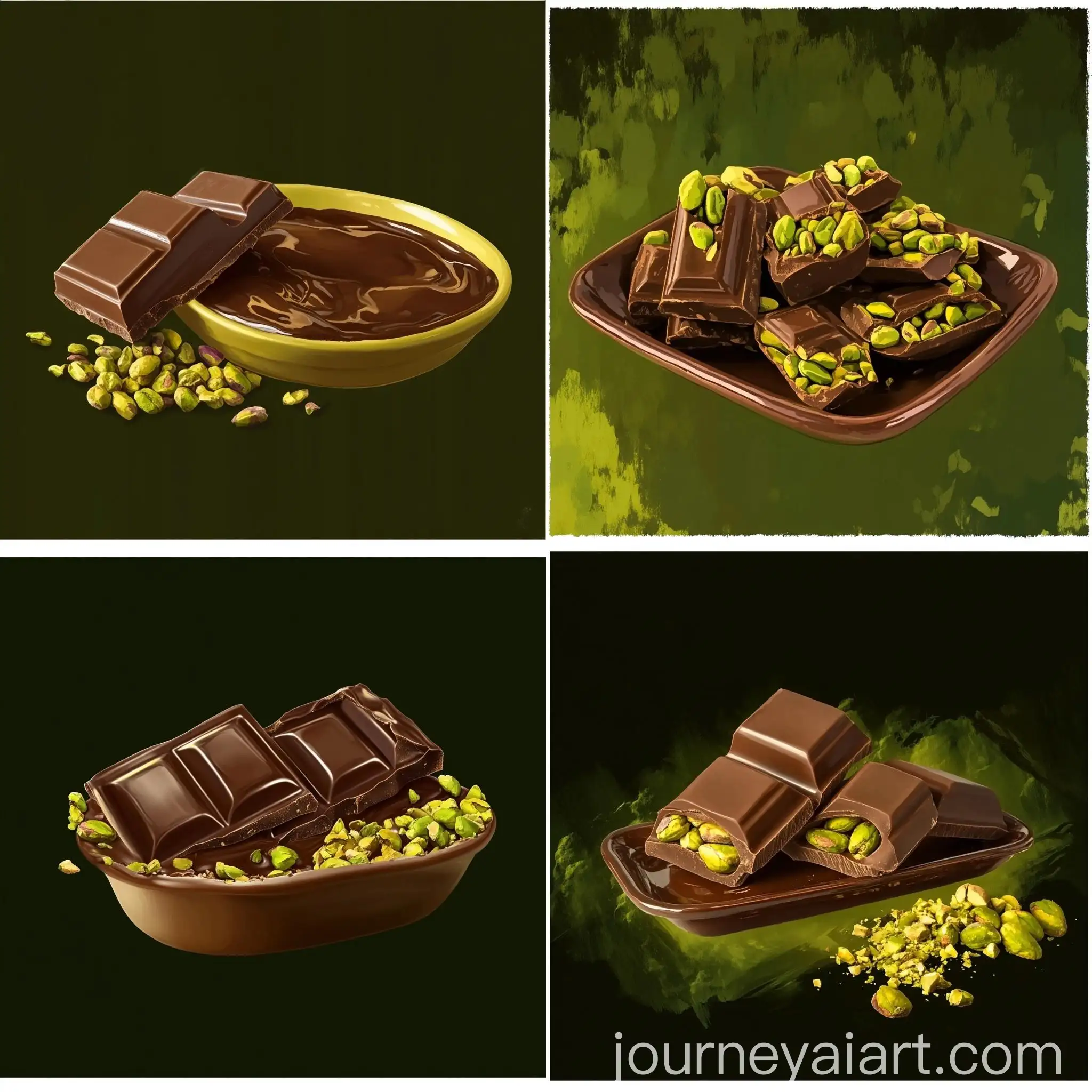 Realistic-Lebanese-Pistachio-Nuts-on-Bright-Green-Background