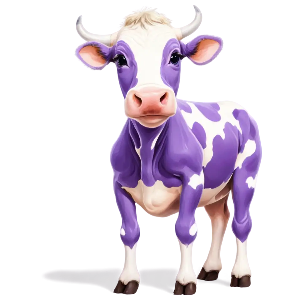 Purple-Polka-Dot-Cow-PNG-Image-Whimsical-and-Vibrant-Illustration-for-Creative-Projects