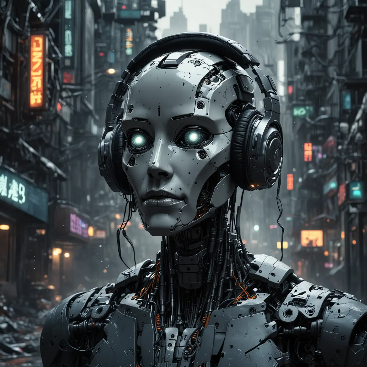 Broken-Robot-Listening-to-Music-in-Futuristic-Cyberpunk-City