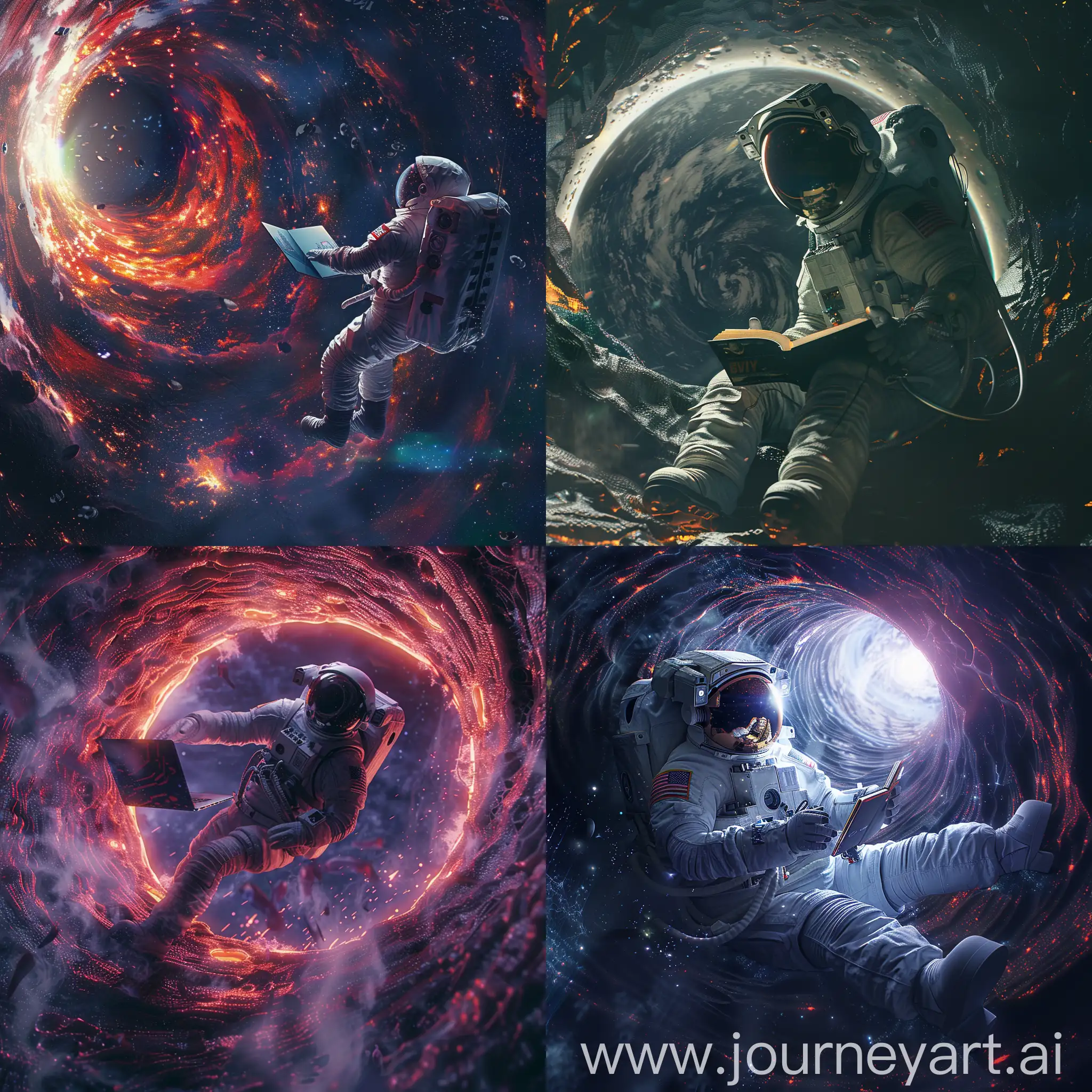 Astronaut-Facing-Black-Hole-in-Futuristic-Space-Environment