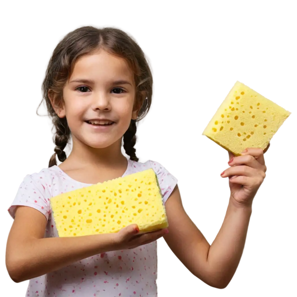 Child-and-Sponge-PNG-Image-Creative-Artwork-Depicting-Innocence-and-Absorption