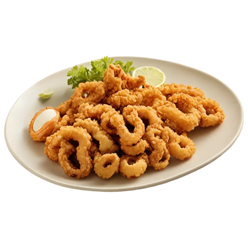 Exquisite-Fried-Squid-Dish-PNG-Image-Capturing-Culinary-Delights-in-High-Definition