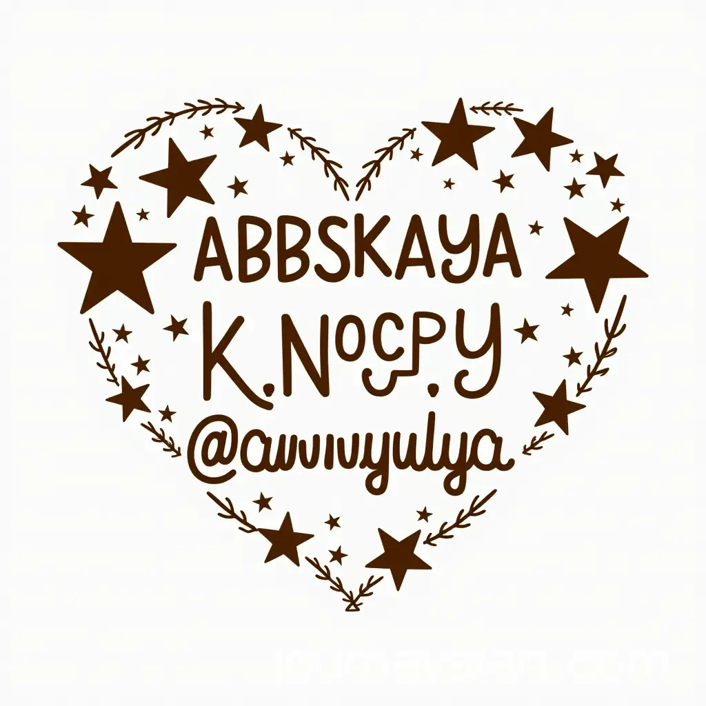 Elegant-Watermark-Design-with-Text-Abbskaya-and-Stars