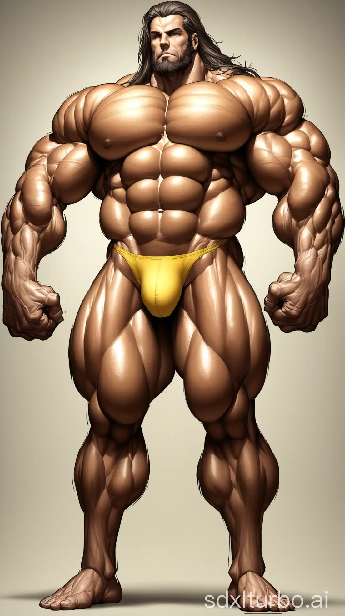 Giant-Superhuman-with-Massive-Muscles-and-Yellow-Underwear-Showing-Off-Huge-Biceps