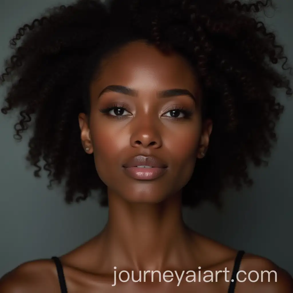 Portrait-of-a-Black-Womans-Face-in-CloseUp