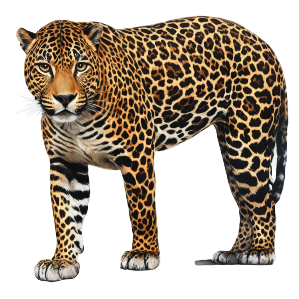 Realistic-Painted-Jaguar-PNG-Image-Captivating-Artistry-for-Online-Visual-Content