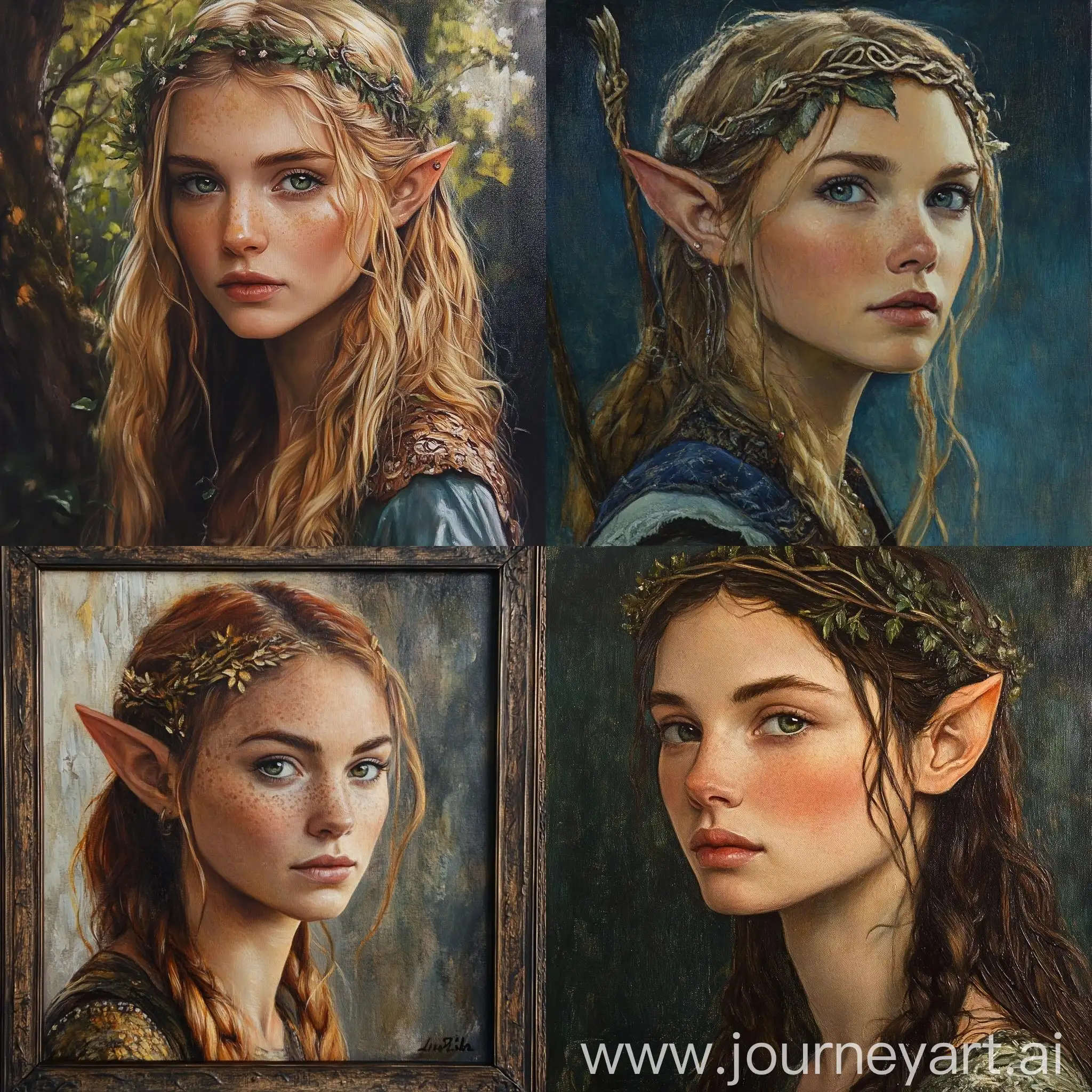 Portrait-of-an-Elven-Woman-Painting