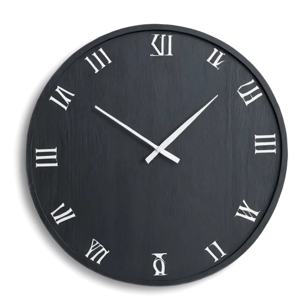 HighQuality-PNG-Image-of-a-Black-Wooden-Wall-Clock-for-Interior-Design