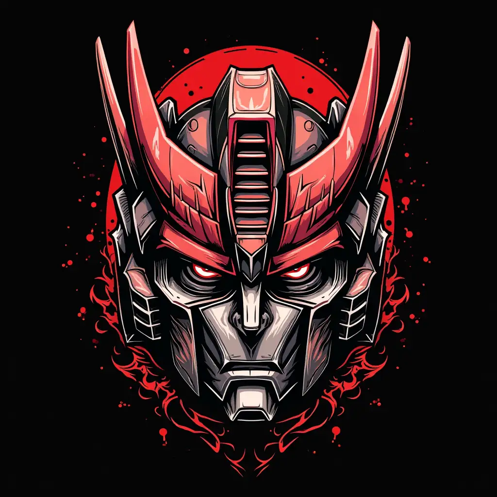 Detailed-Japan-Transformer-Concept-Art-for-TShirt-Design