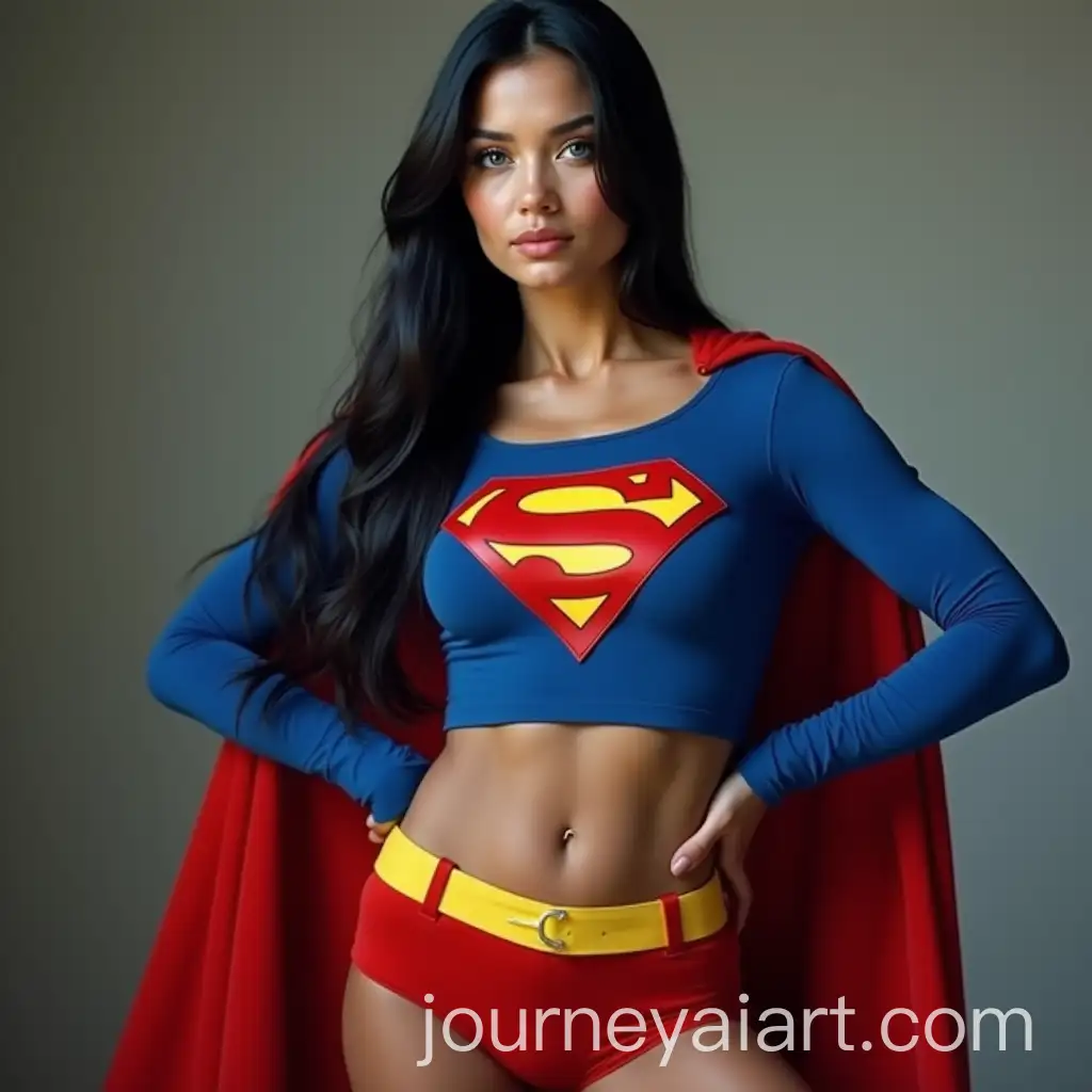 UltraRealistic-Superheroine-in-Retro-Superman-Costume-with-Toned-Physique