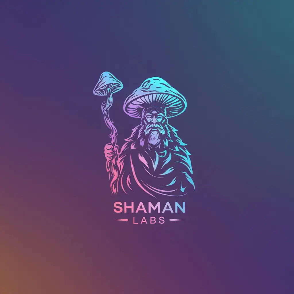 Minimalistic Logo Design for Shaman Labs MushroomBased Supplements