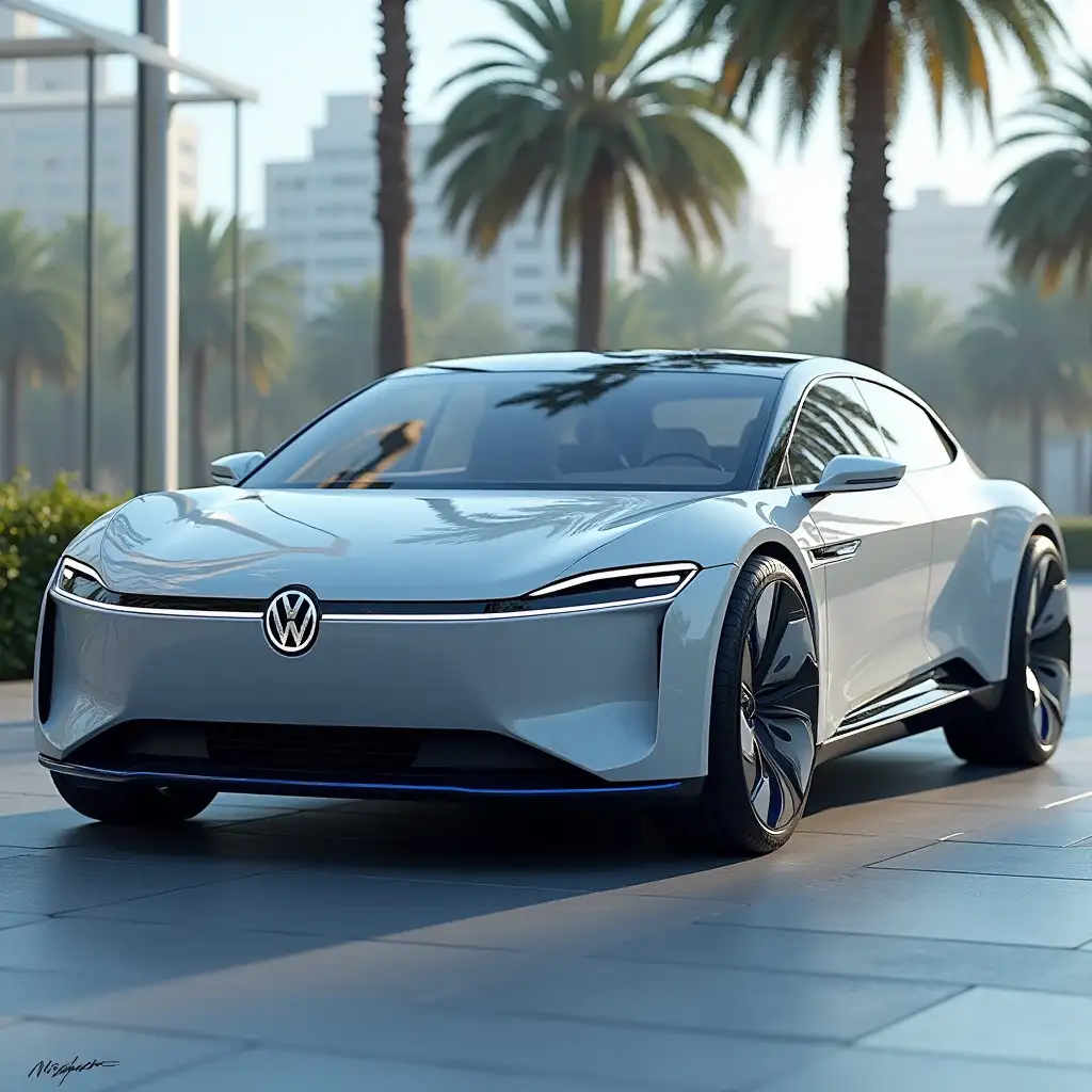 Futuristic electric car from Volkswagen