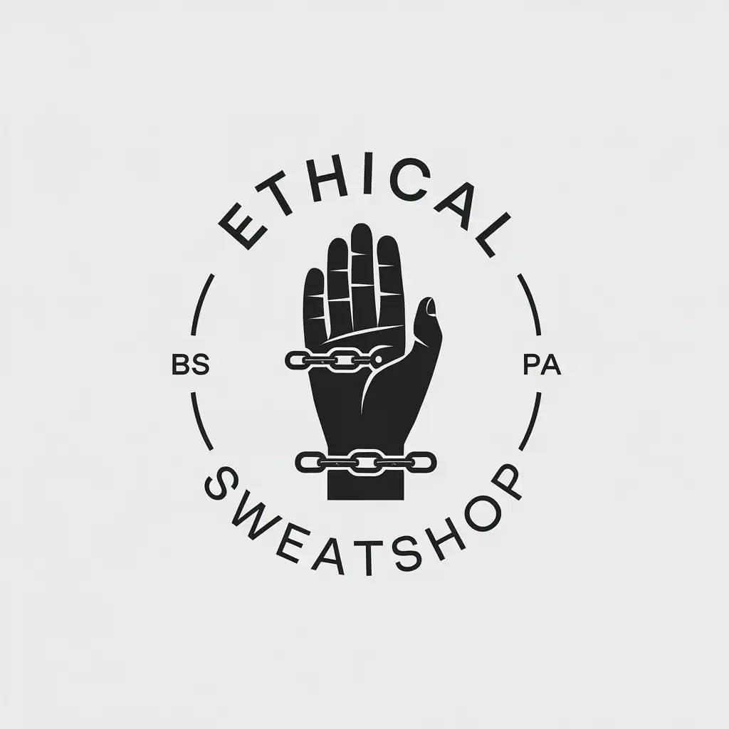 LOGO Design for Ethical Sweatshop Minimalistic Vector Design for the Beauty Spa Industry