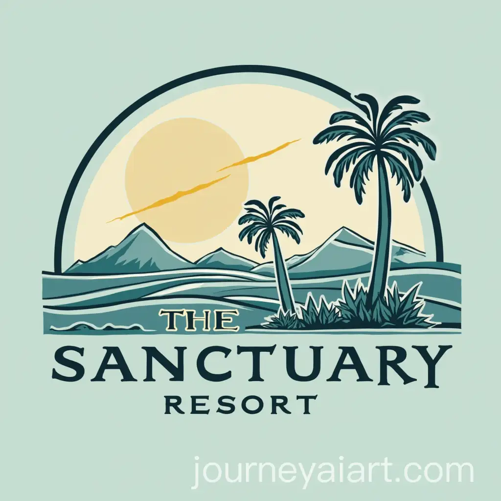 Luxurious-Sanctuary-Resort-Logo-Design