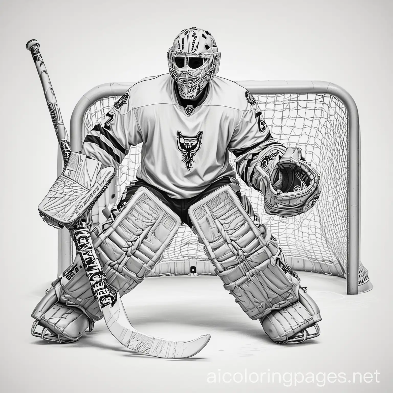 Jack-Skellington-Ice-Hockey-Goalie-Coloring-Page