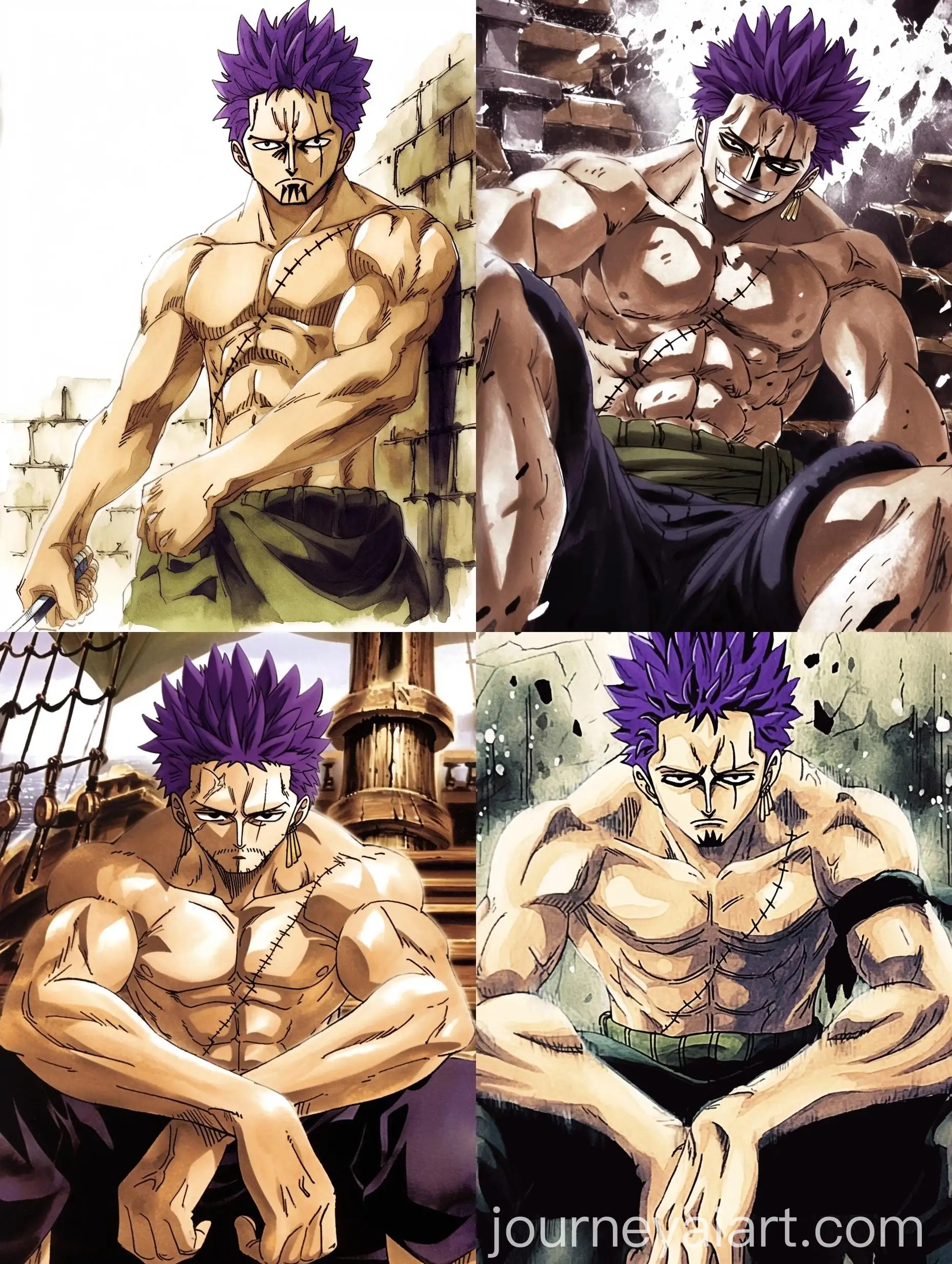 Watercolor-Manga-Pirate-Character-from-One-Piece-Series