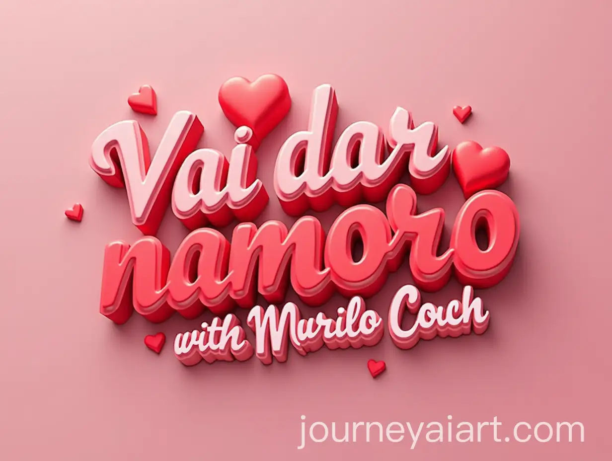 3D-Logo-Design-for-Vai-dar-namoro-TV-Show-with-Valentines-Day-Theme