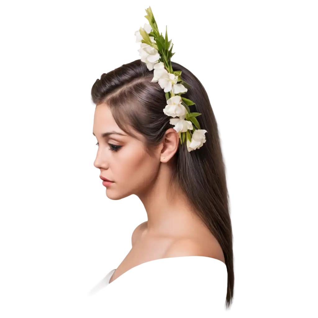 Bouquet-of-Flowers-in-the-Shape-of-a-Hairstyle-PNG-Unique-Floral-Art-for-Creative-Designs
