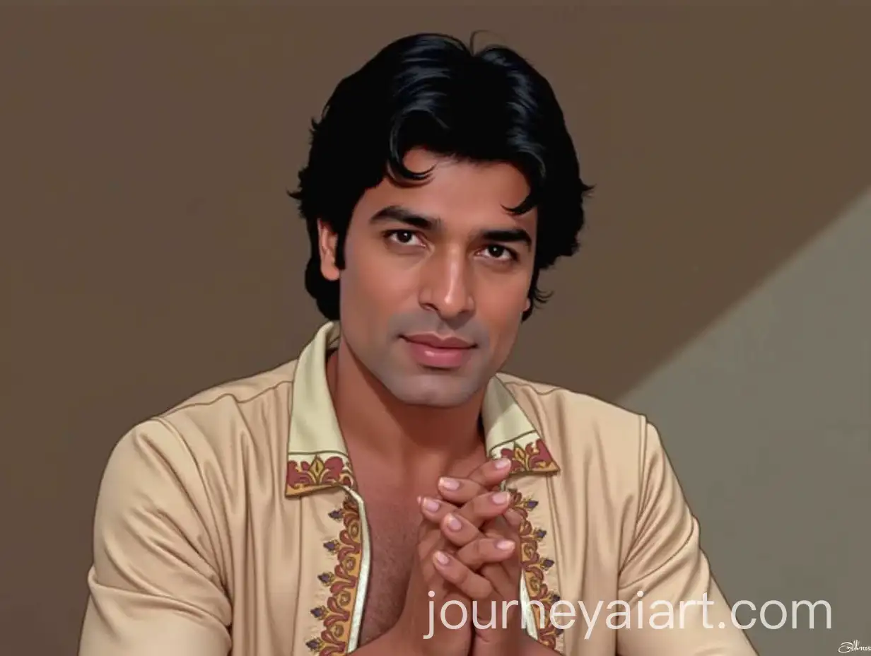 Shah-Rukh-Khan-Portrait-in-Classic-Bollywood-Style