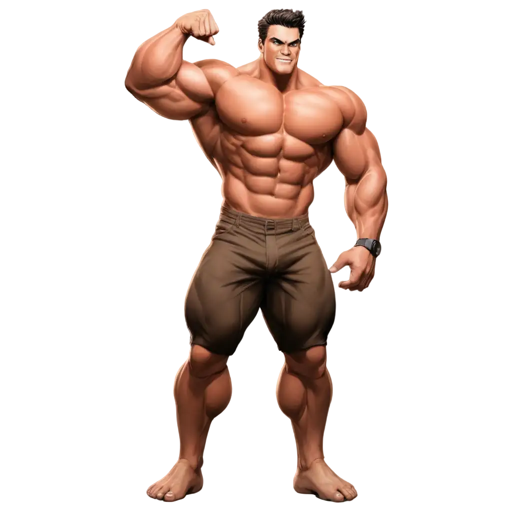 Bulk-Bodybuilder-in-Anime-PNG-Image-for-Digital-Artwork-and-Design