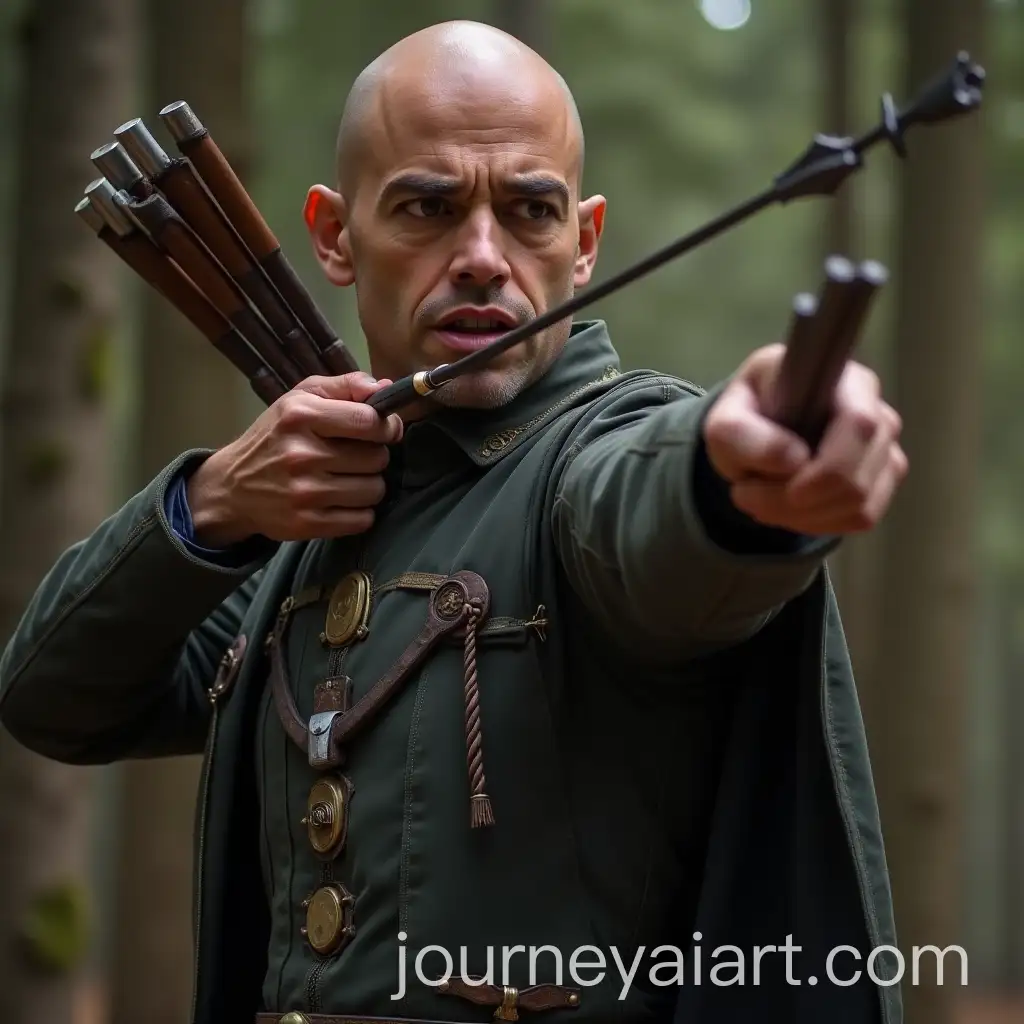 AI-Image-ExpansionArcher-Aiming-at-the-Viewer-in-a-Bold-Action-Pose