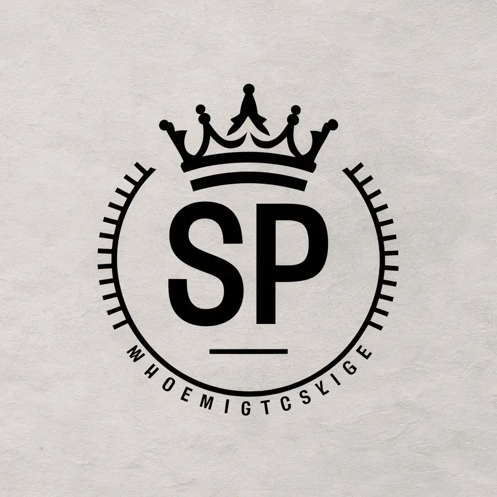 LOGO-Design-For-SP-Crown-Over-Inscription-in-Clear-Background