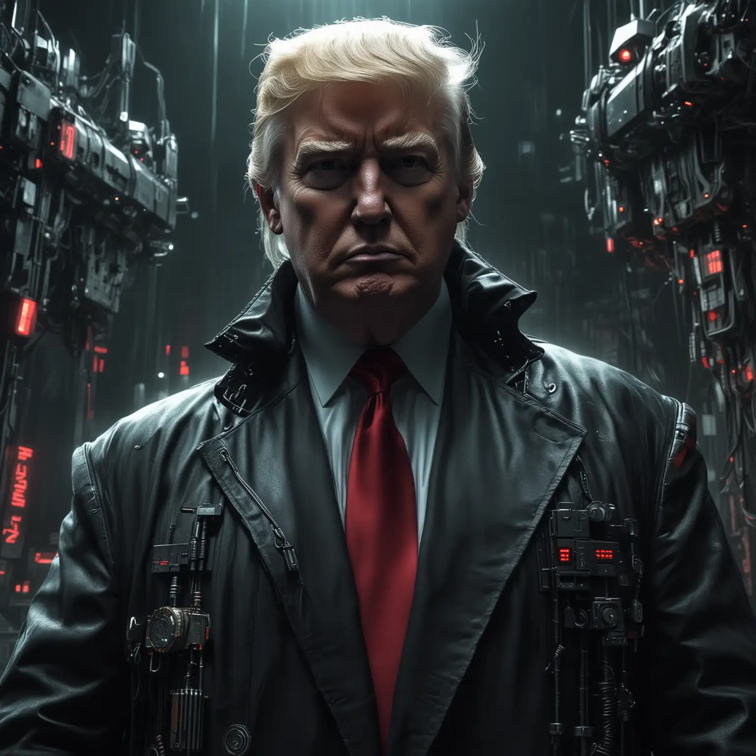 Donald-Trump-in-Cyberpunk-Style-Standing-Against-a-Pendulum