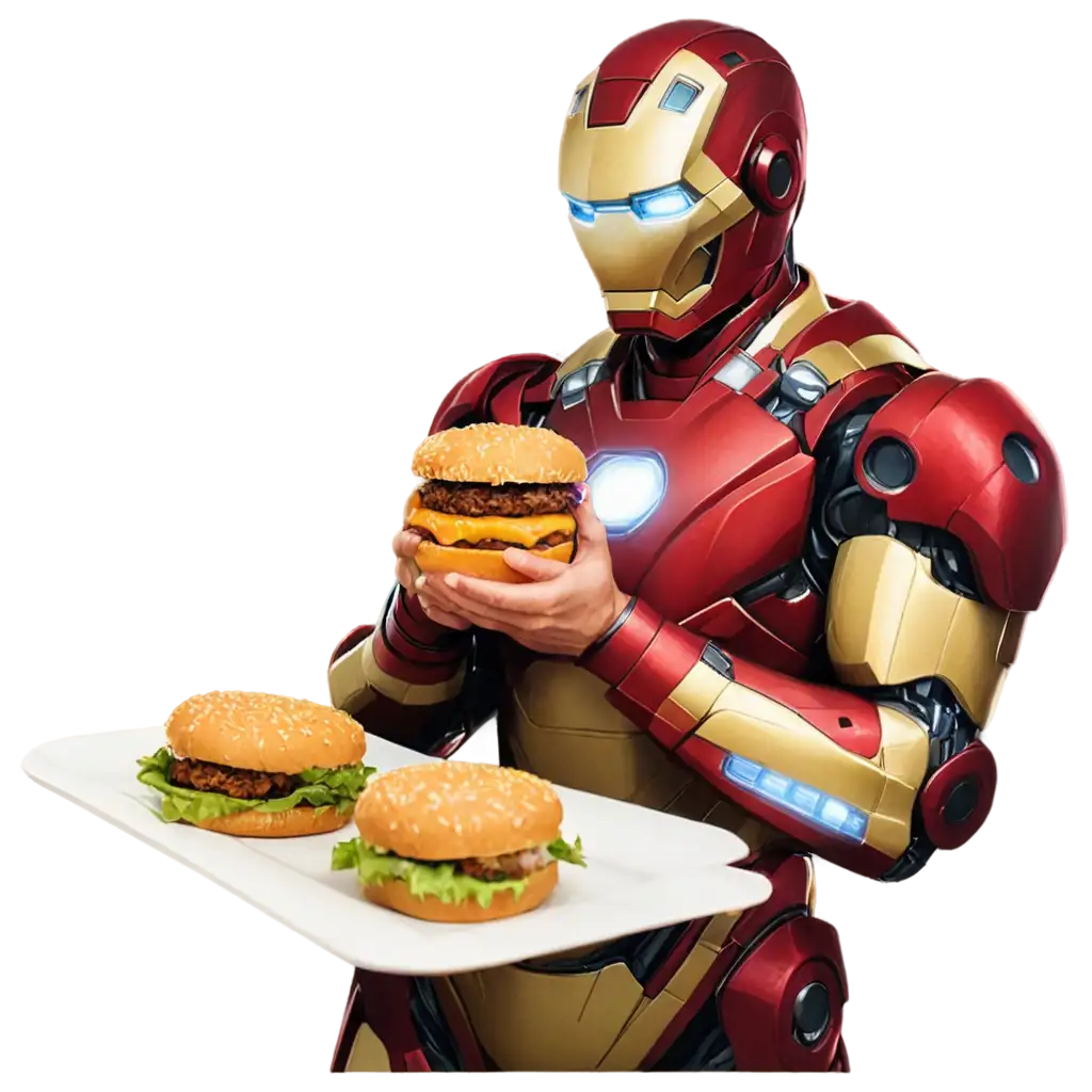 Iron-Man-Eating-Burger-PNG-HighQuality-Image-for-Fun-and-Creative-Use