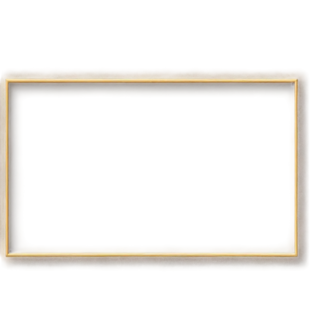 Rectangular text frame with thin gold border