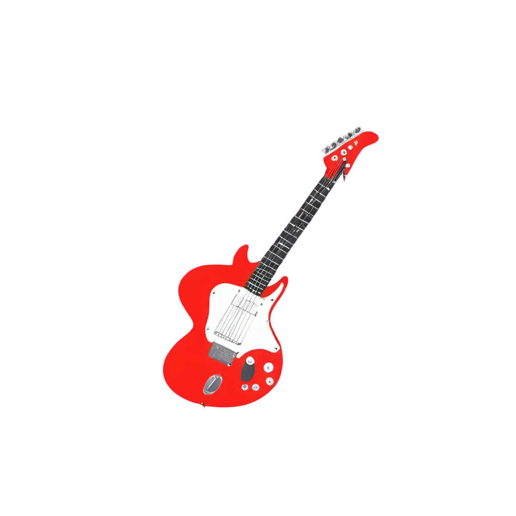 Red-Cartoon-Electric-Guitar-PNG-Image-for-Creative-Design-and-Branding