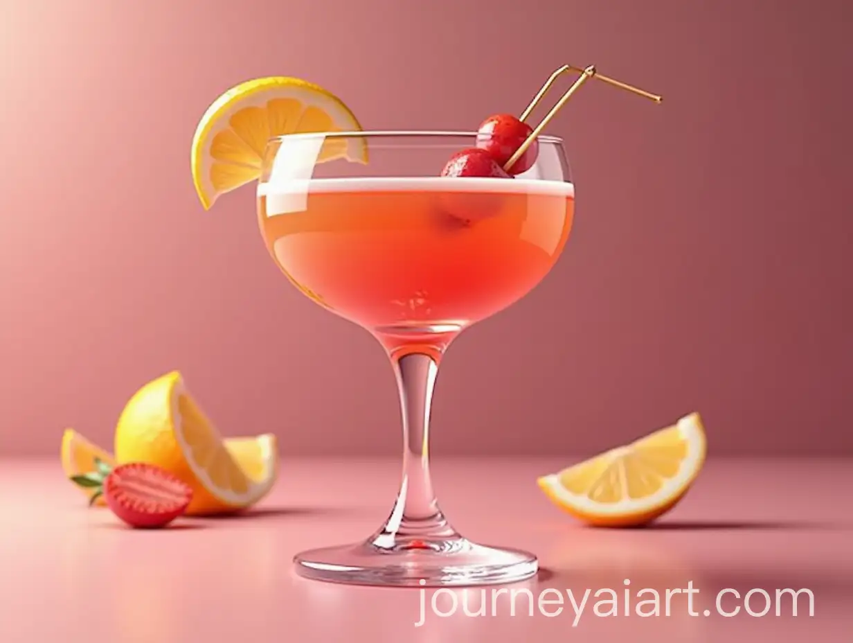 Realistic-3D-Cocktail-with-Glossy-Finish-and-Vibrant-Colors