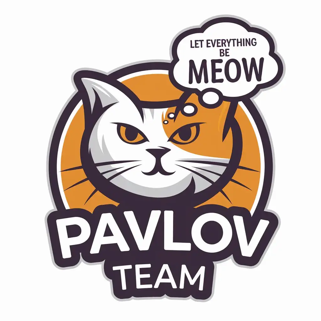 LOGO Design for Pavlov Team MeowInspired Concept in Home Family Industry