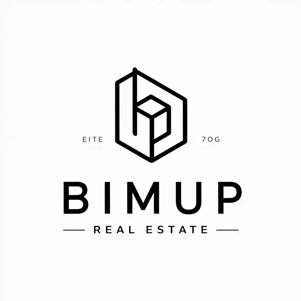 LOGO-Design-For-BIMUP-Vector-Logo-for-Real-Estate-Industry