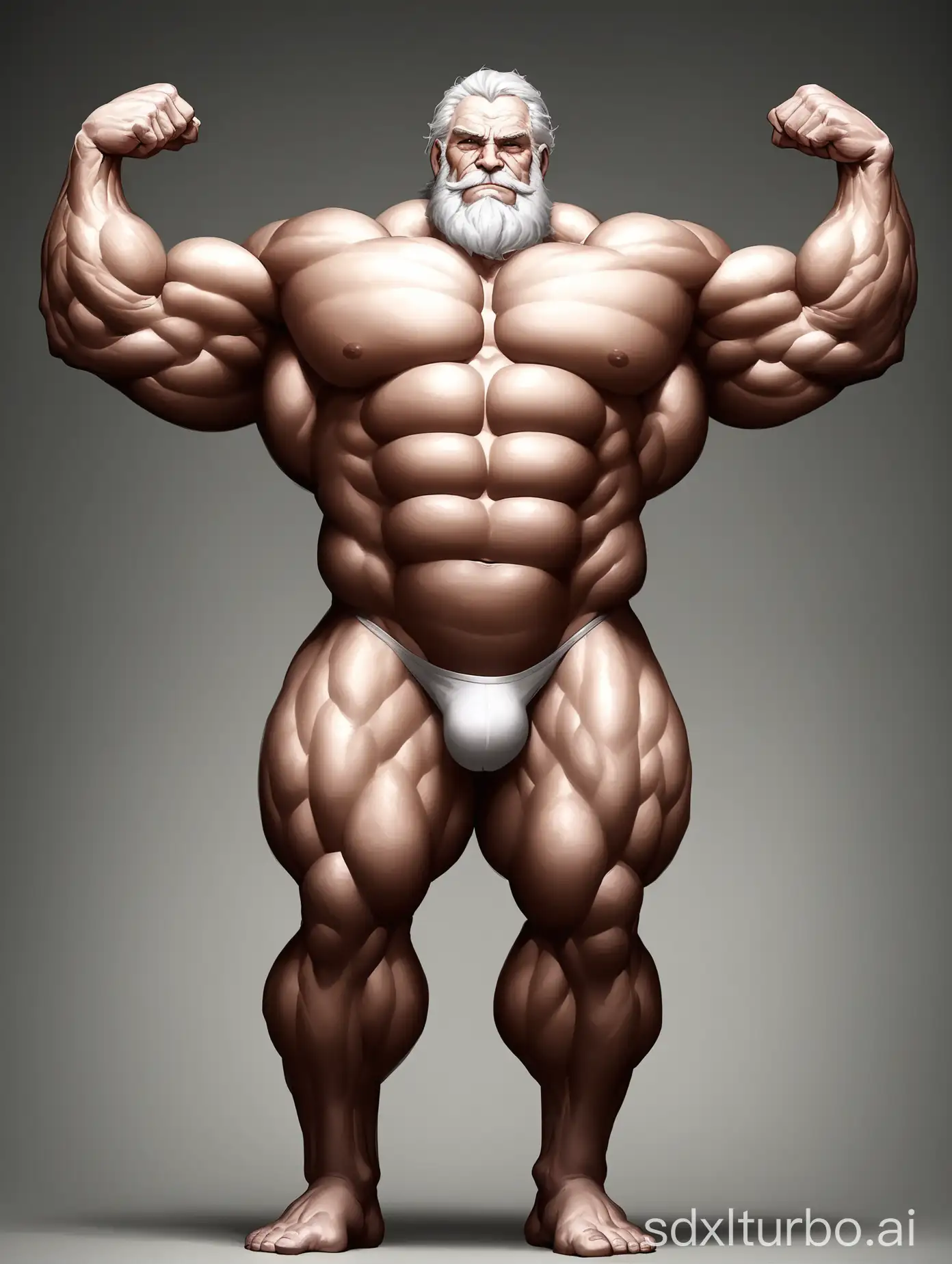 Muscular-Elderly-Man-Flexing-His-Powerful-Body