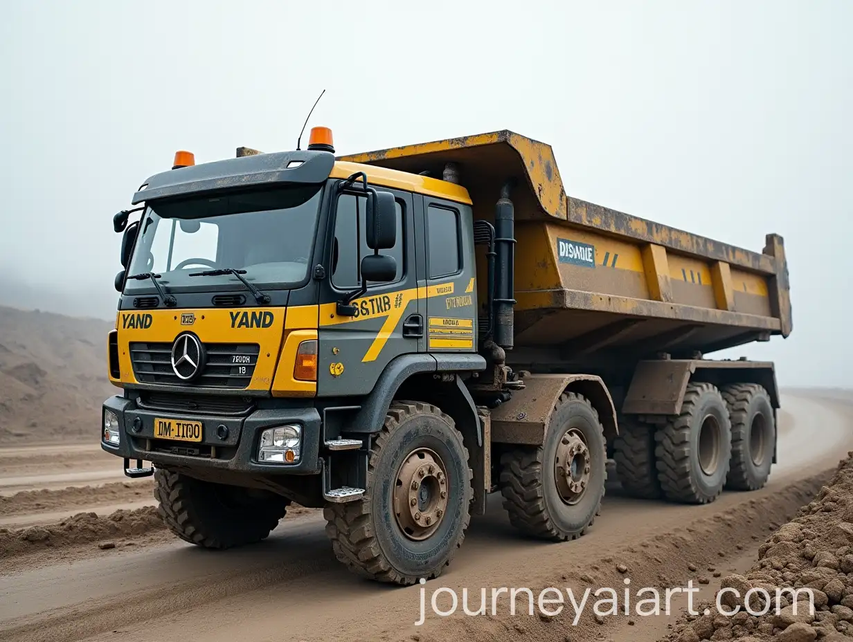 Gravel-Transport-Trucks-in-Realistic-Style
