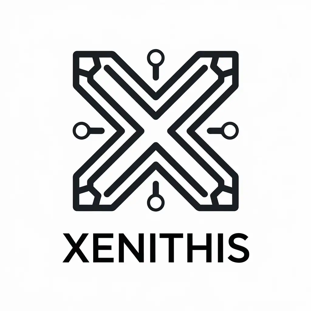 LOGO Design for Xenithis AI Agents for CrossChain Interoperability in Blockchain Industry