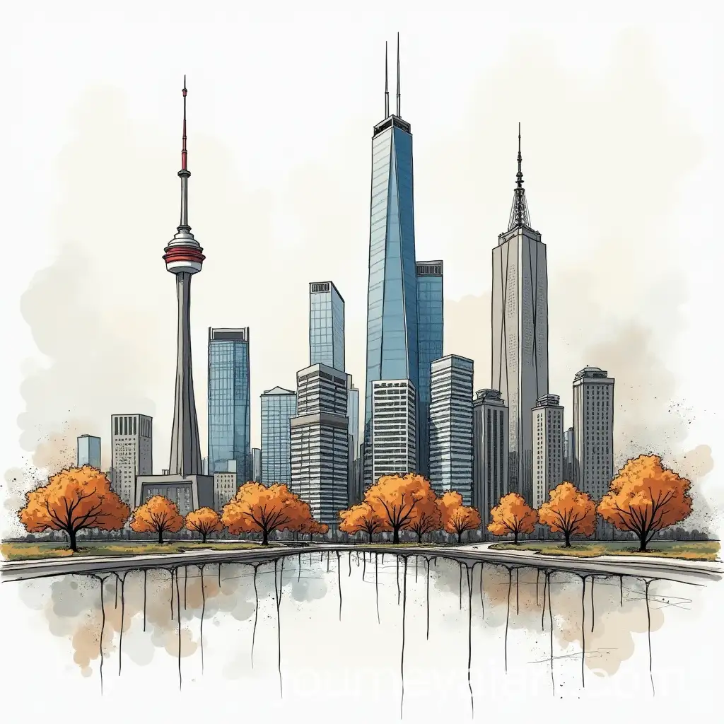 Stylish-City-Drawing-Conceptual-Urban-Landscape